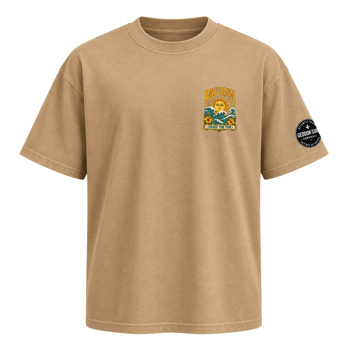 Sand Oversized Surf T-Shirt – Daydream Chase The Tide