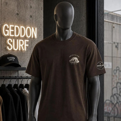 Brown Oversized Surf T-Shirt – Ride The Tide Home
