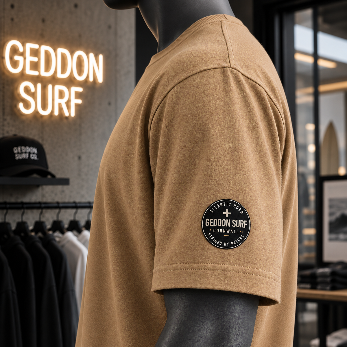 Sand Oversized Surf T-Shirt – Daydream Chase The Tide