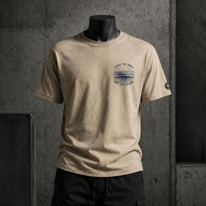 Chase The Swell Heavyweight Oversized Surf T-Shirt – Sand