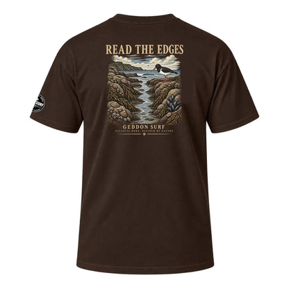 Brown Oversized Surf Graphic T-Shirt – Heavyweight Back Print Tee